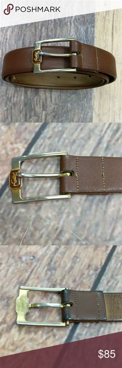 vintage ysl mens belt